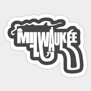 Milwaukee Smoking Gun City Art Sticker